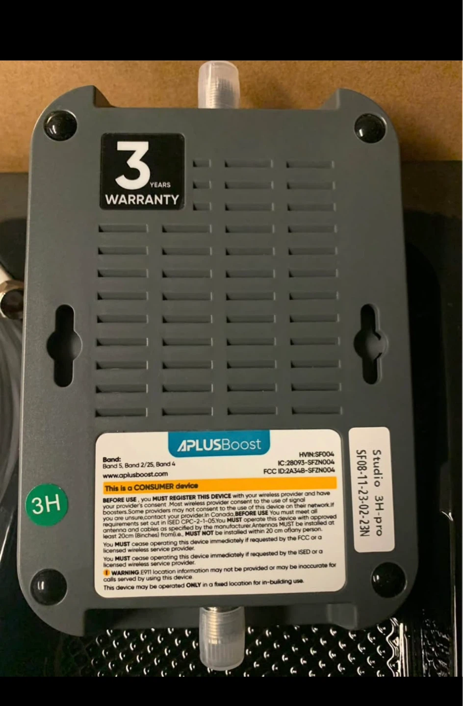 Sunford Studio 3h-Pro Cell Phone Booster - photo 3