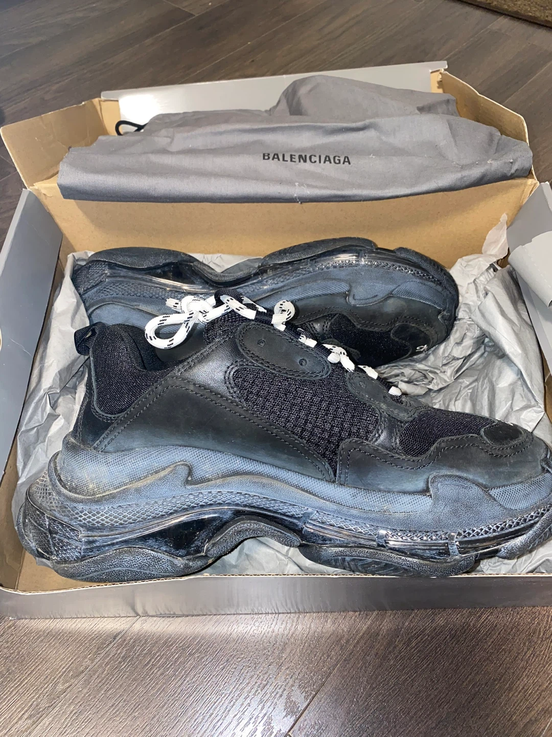 Balenciaga Triple S Sneakers Black Size 42 - photo 2