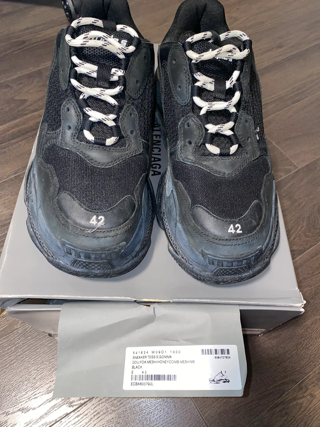 Balenciaga Triple S Sneakers Black Size 42 - photo 5