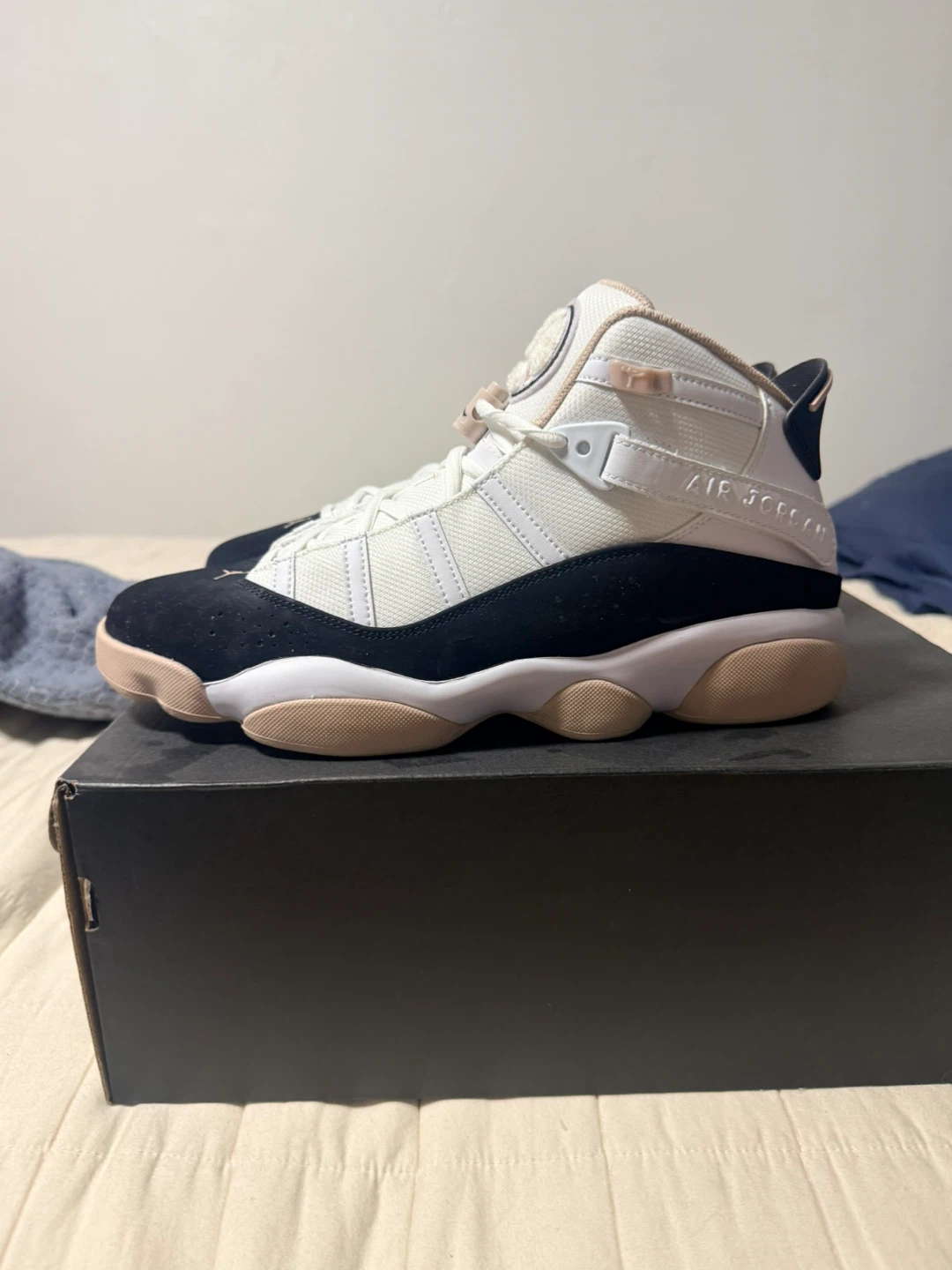Jordan 6 Rings "Black White Rose Gold" Shoes - photo 3