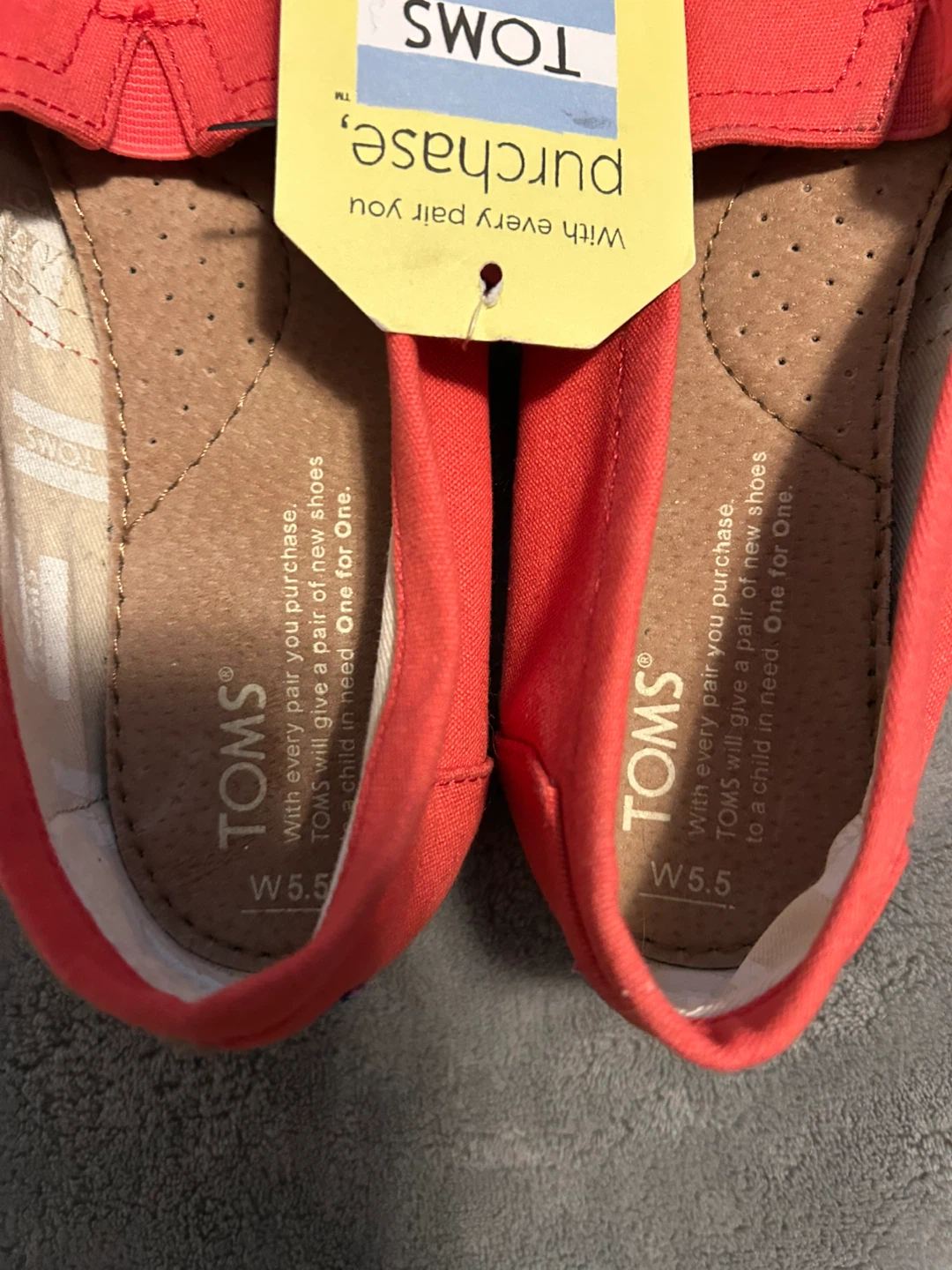 TOMS Women's Classic Coral Canvas Shoes - photo 3