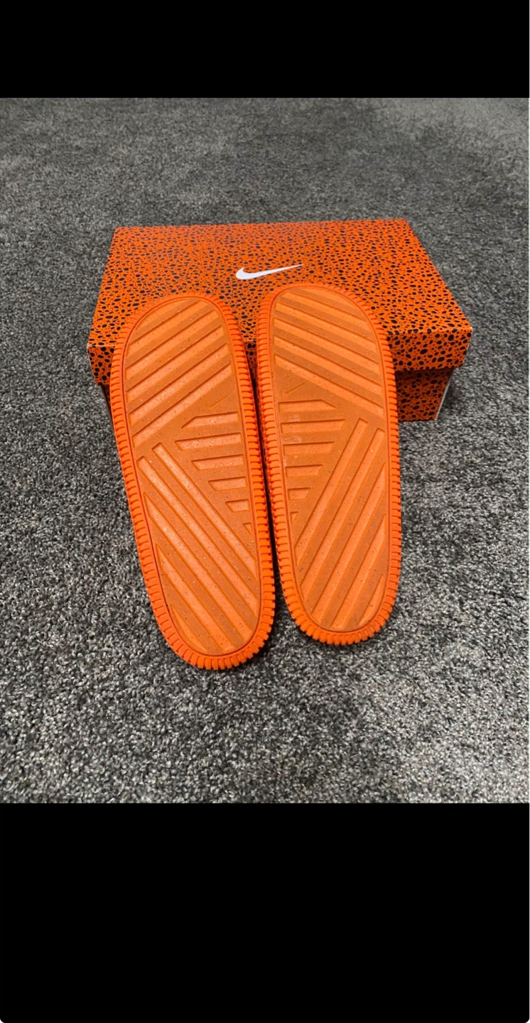 Nike Orange Black Spot Slides Size 11M/12W - photo 5