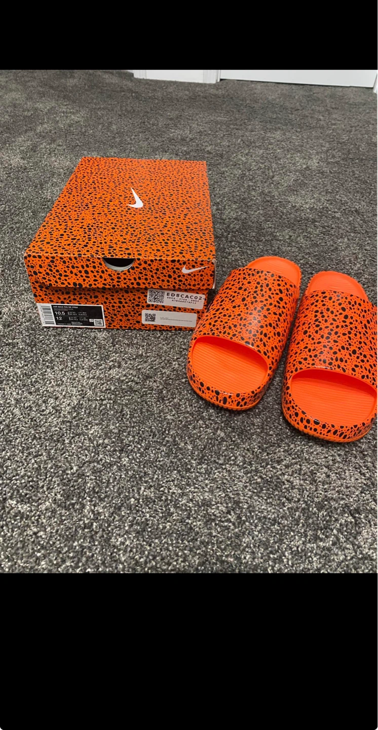 Nike Orange Black Spot Slides Size 11M/12W - photo 4