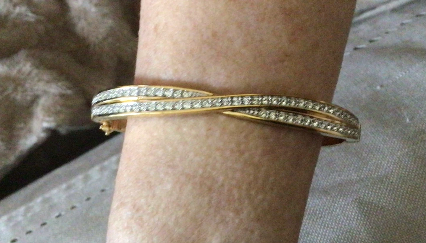 Vintage Swarovski Bangle Bracelet