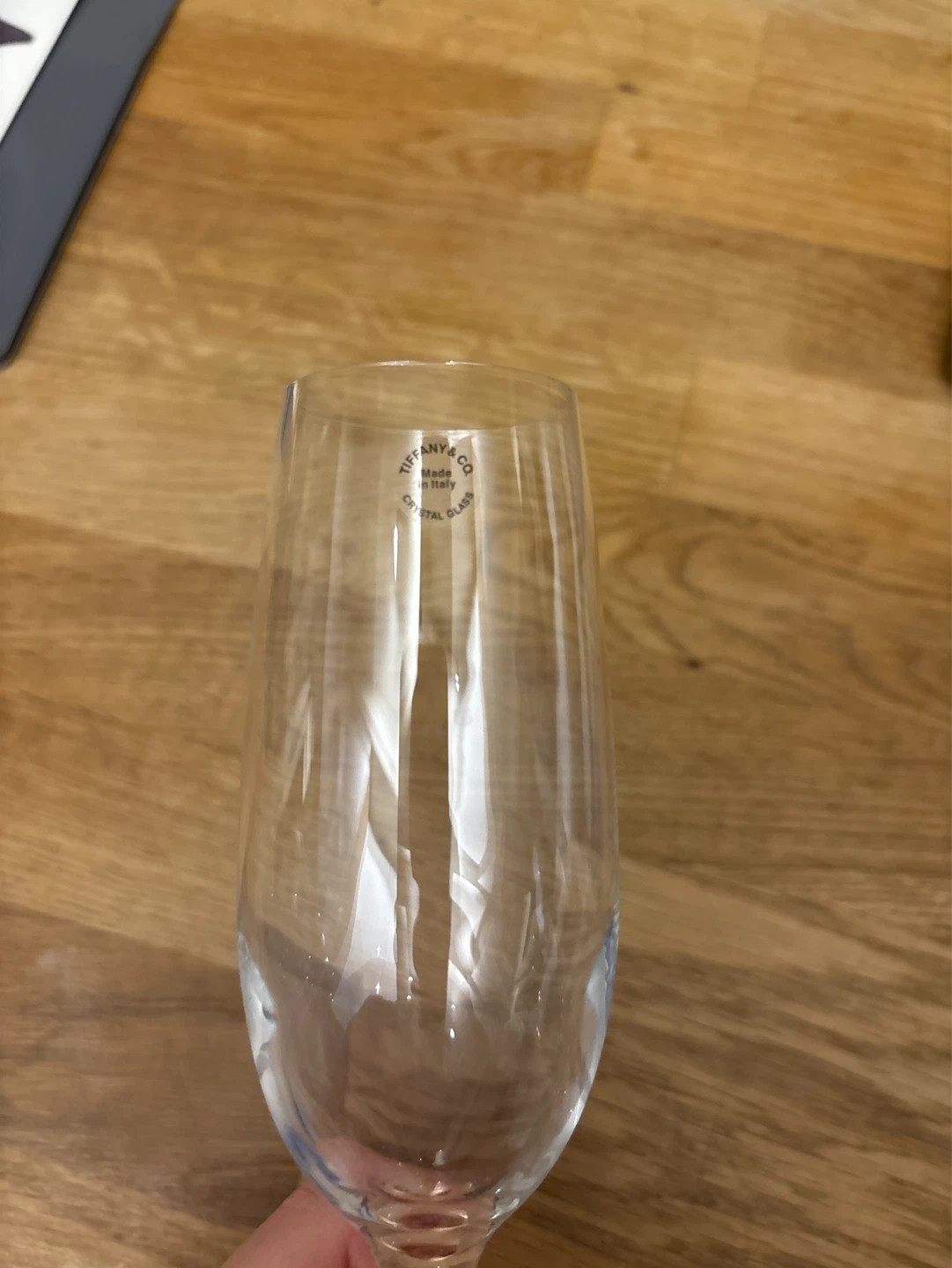 Tiffany & Co. Crystal Glass Champagne Flutes - Pair - photo 2