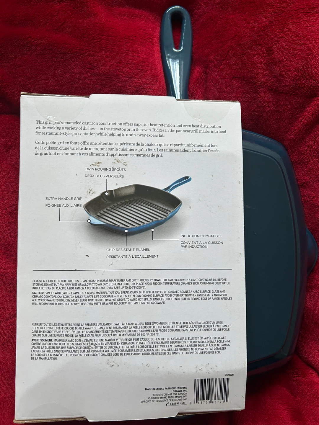 Enameled Cast Iron Grill Pan 10.5-inch - photo 2