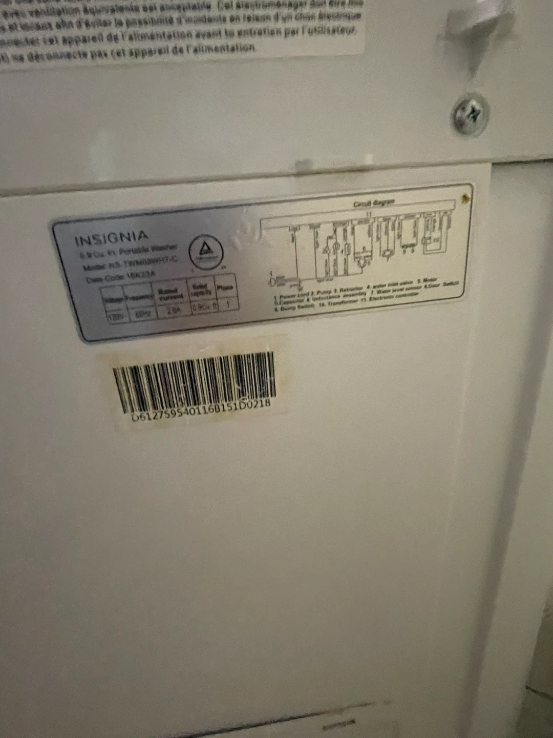 Victoria Day: $120. Insignia Portable Washer, 0.9 cu. ft. - photo 2