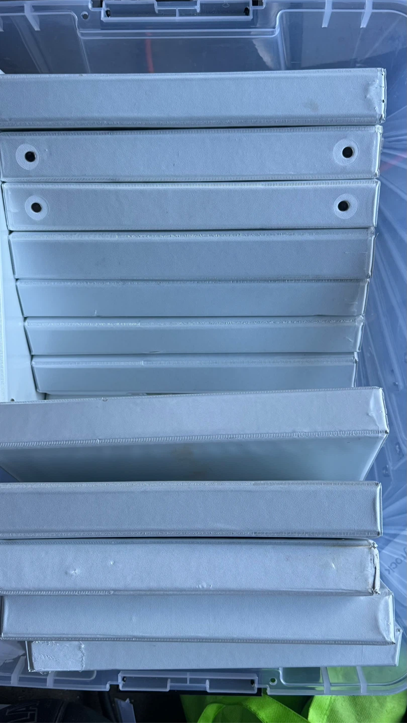 20  of 8 White 3-Ring Binders