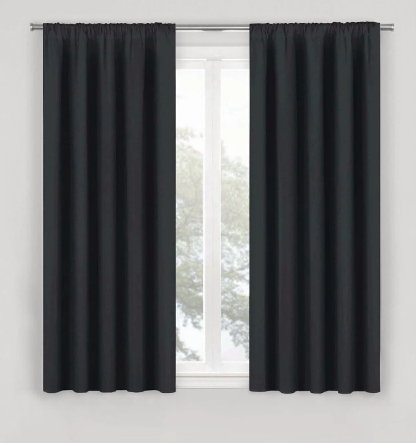 Mainstays 100% Blackout Window Curtains Panel Pair