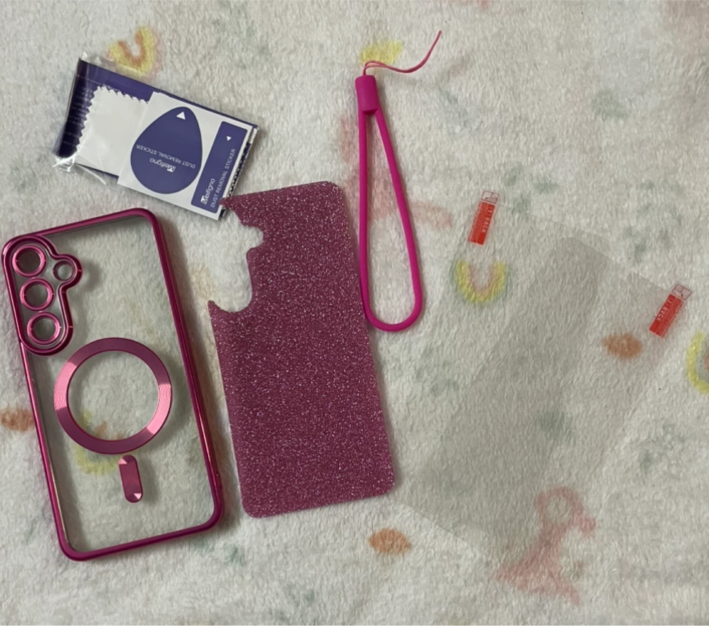 Meifigno Candy Series Phone Case for S24 Plus - Hot Pink