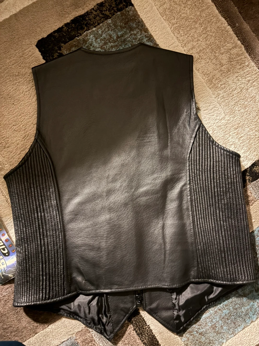 Biker's Club Leather Vest XL Black-women’s - photo 5