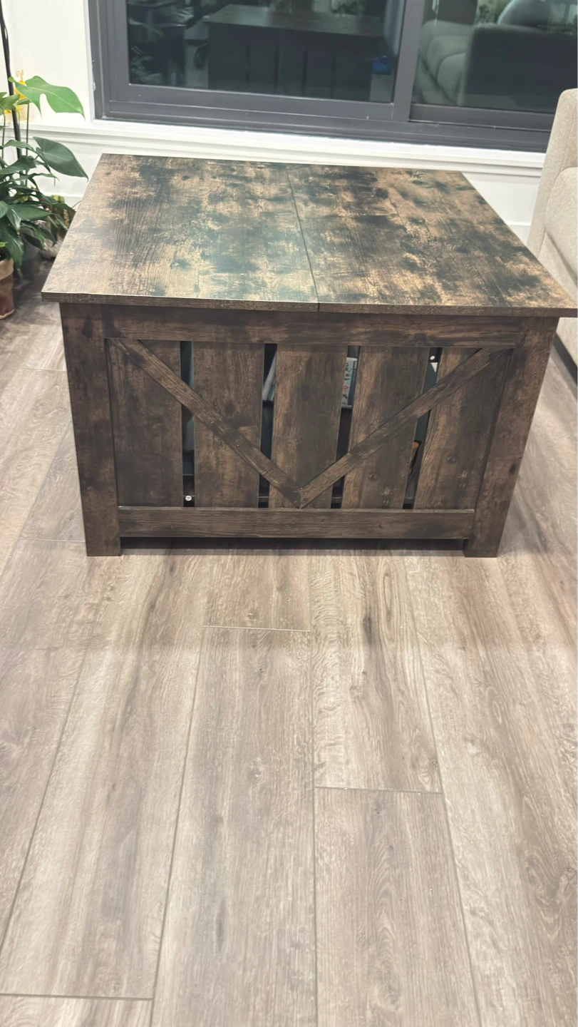 Lift Top Coffee Table with Storage - photo 2