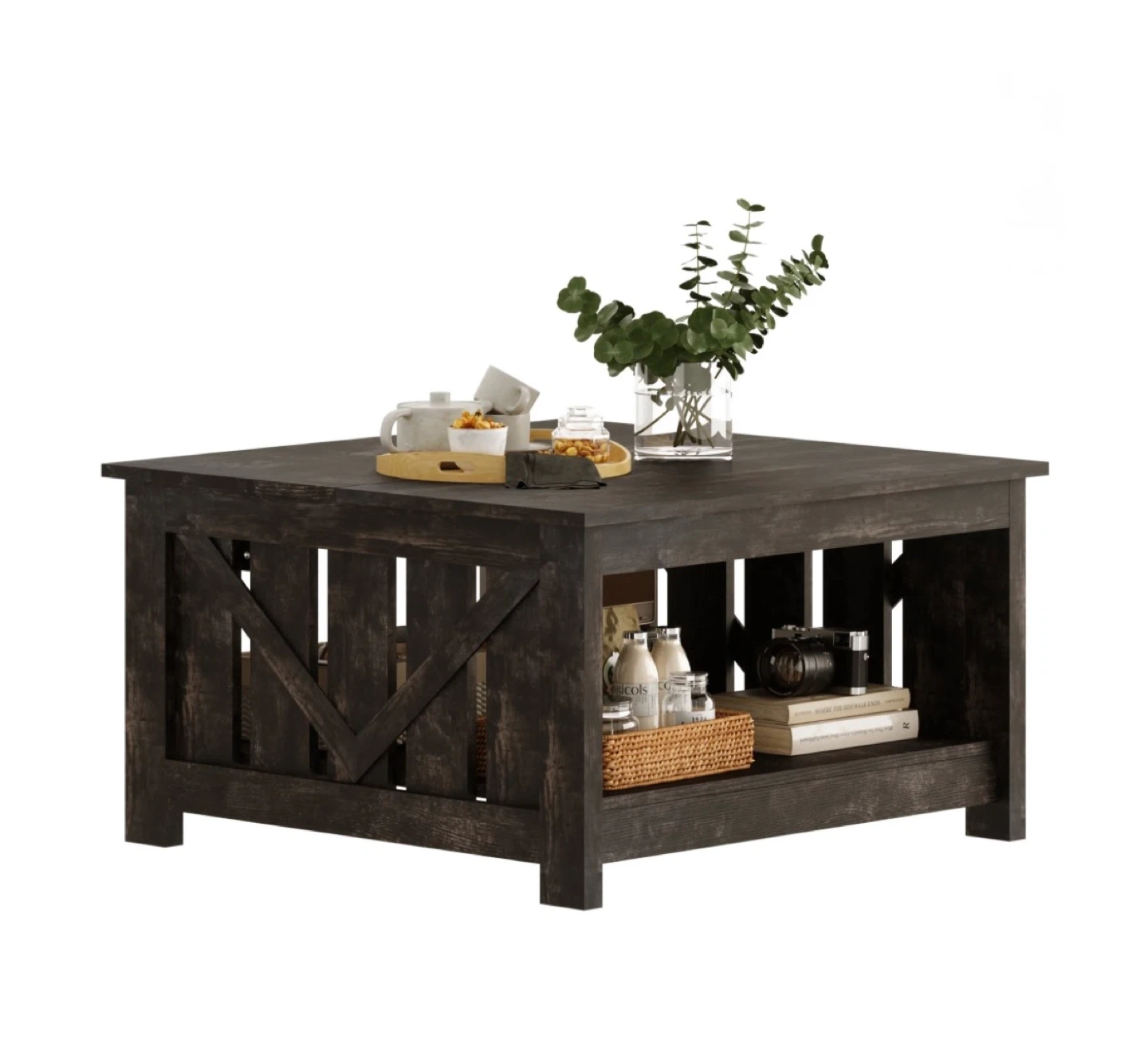 Lift Top Coffee Table with Storage - photo 3