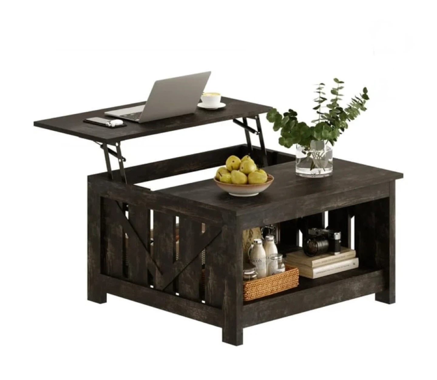 Lift Top Coffee Table with Storage - photo 4
