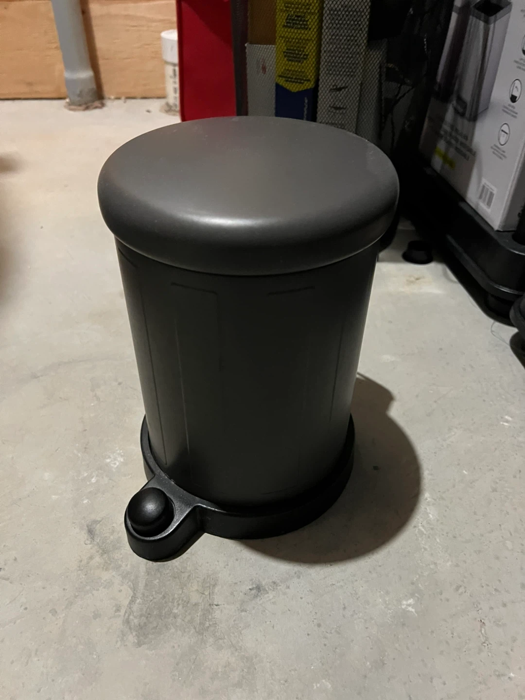 Grey Step Can Trash Bin