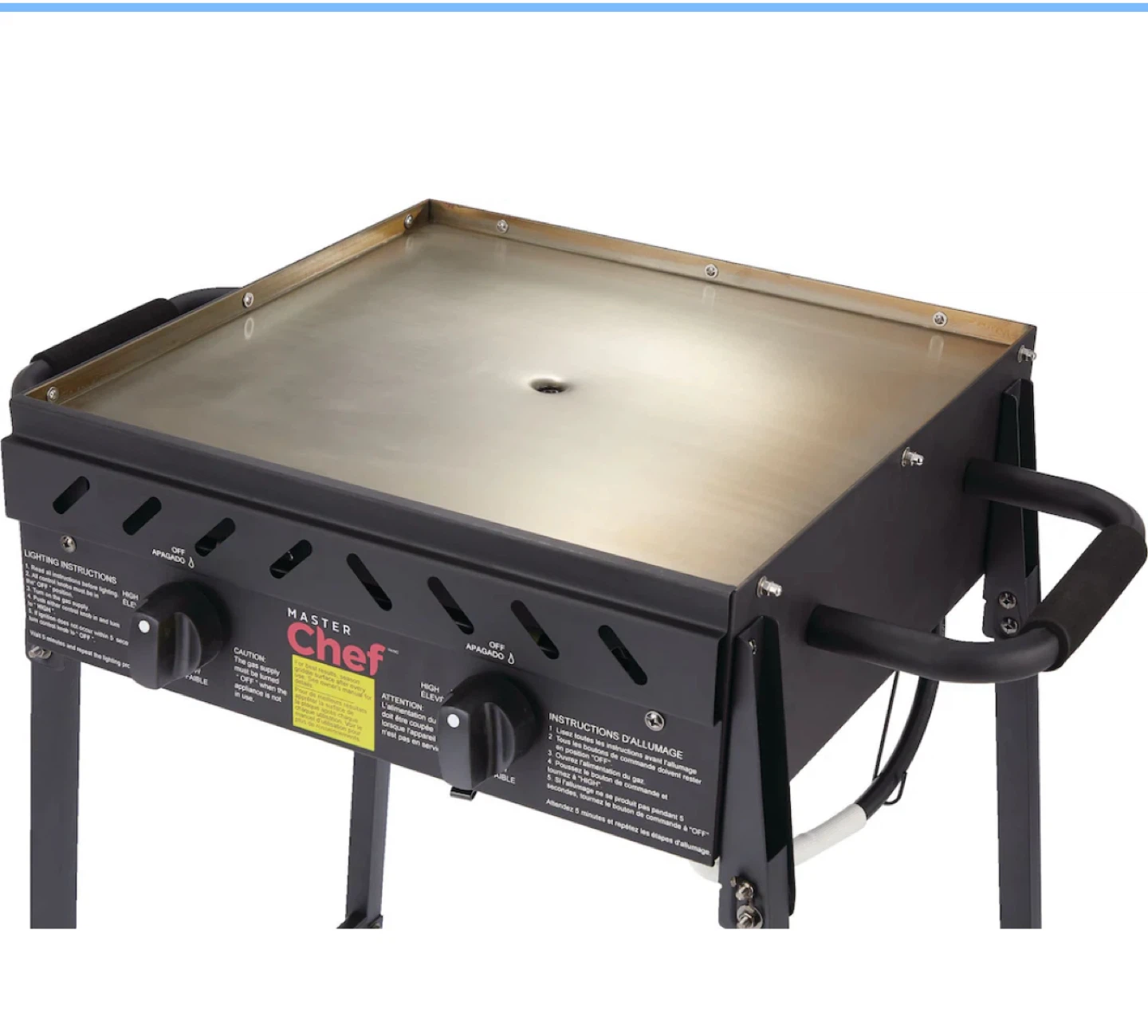 MASTER Chef Portable Outdoor 2-Burner Propane Gas Griddle - photo 2