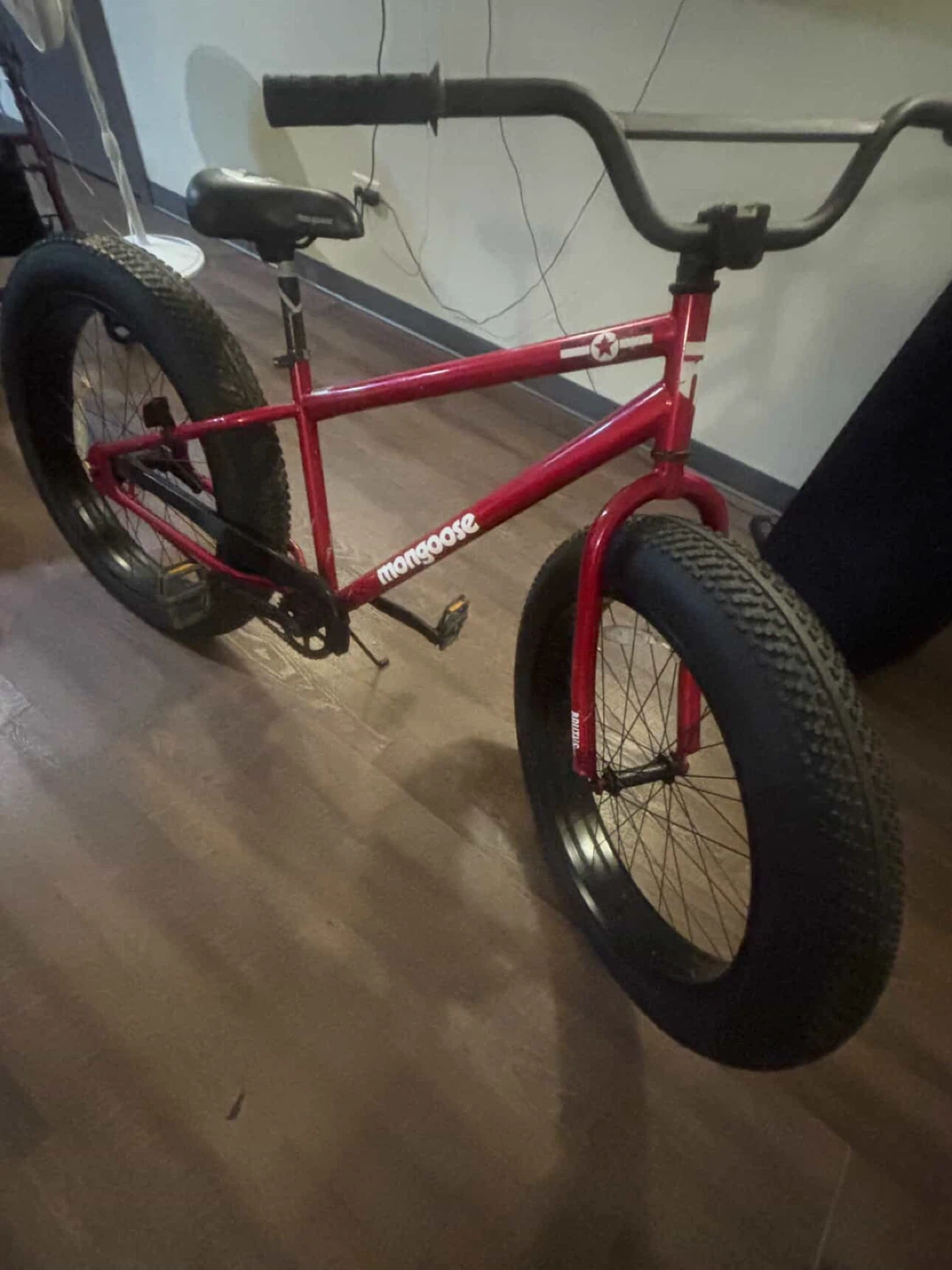 Red Mongoose Fat Tire BMX Bike - photo 2