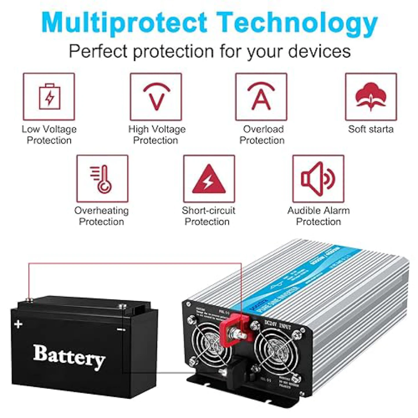 POOXTRA 2000 Watt Pure Sine Wave Inverter - photo 5