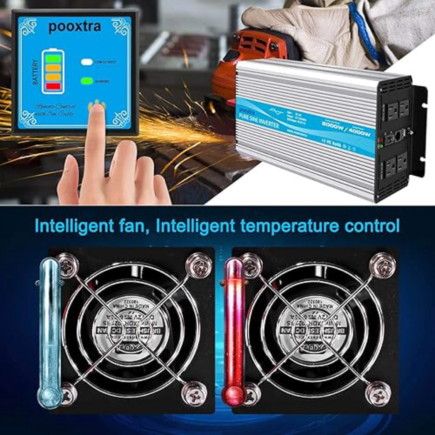 POOXTRA 2000 Watt Pure Sine Wave Inverter - photo 4