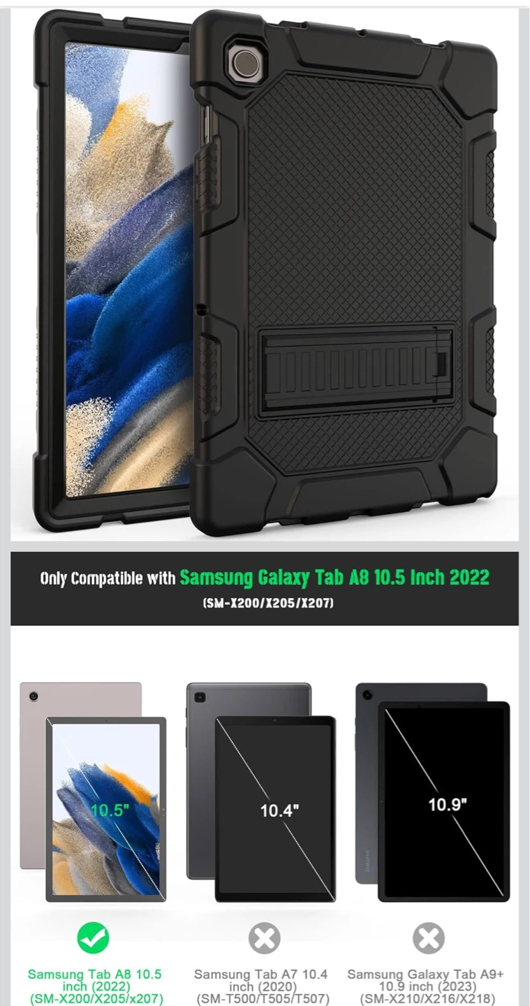 Samsung Galaxy Tab A8 10.5 Inch Case with Kickstand