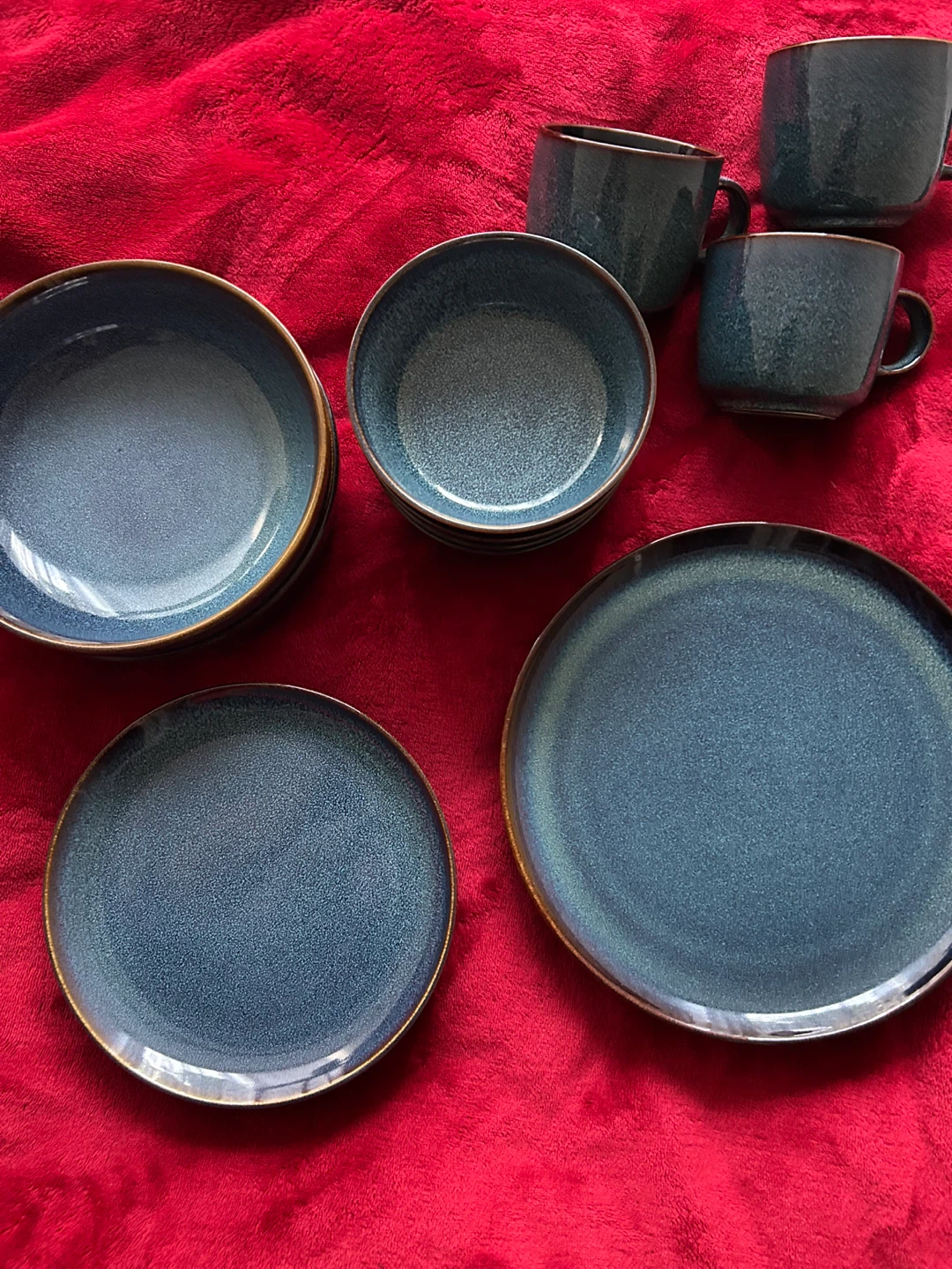Ikea GLADELIG Blue Dinnerware Set - photo 2