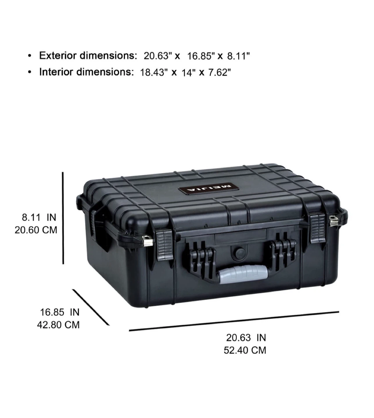 MEIJIA Portable Waterproof Protective Hard Case with foam - photo 3