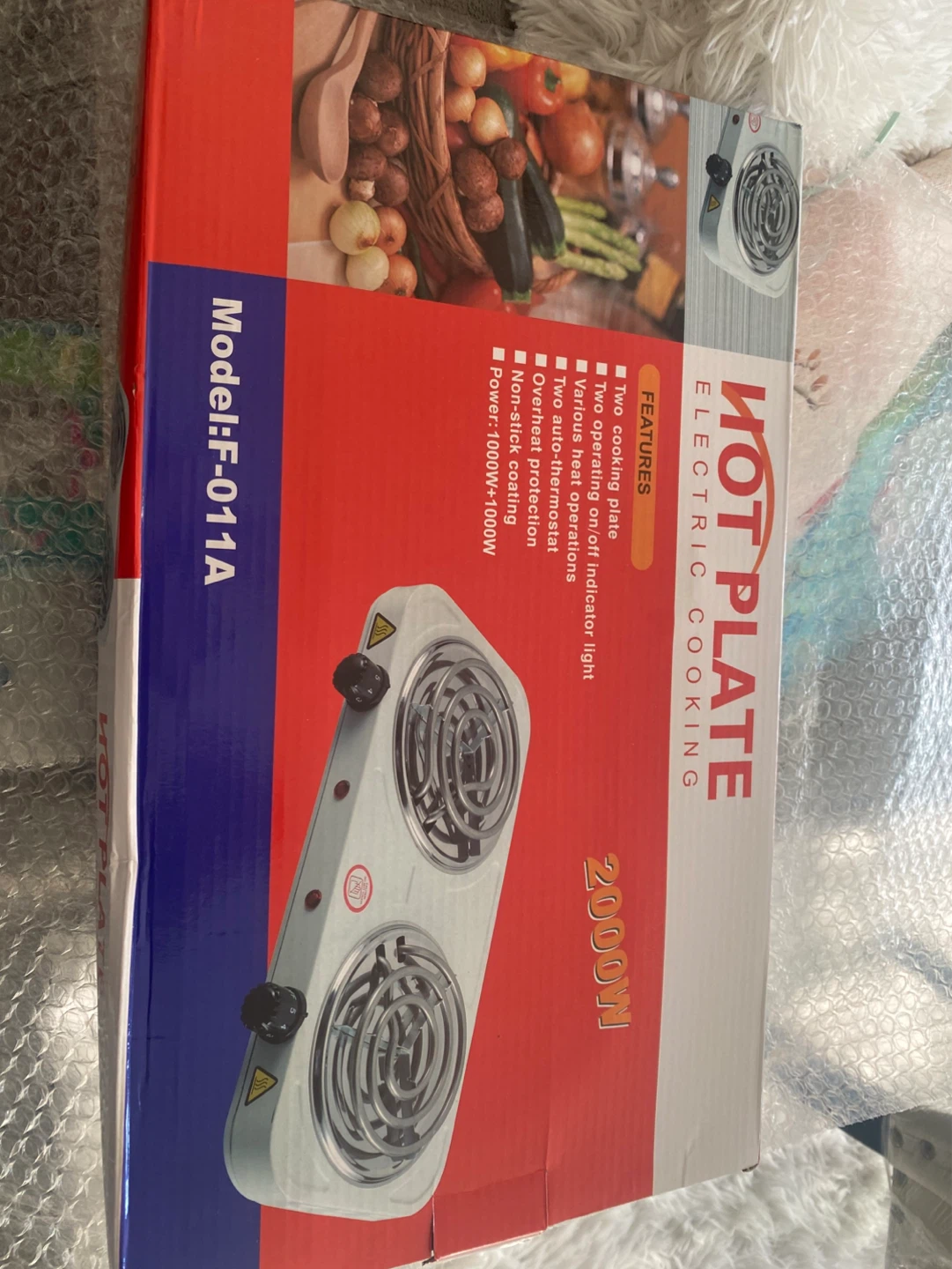 HOT PLATE Electric Double Burner Hot Plate - Model:F-011A