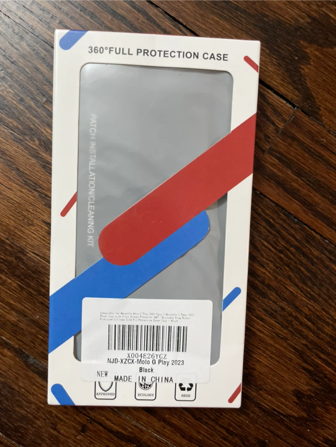 Black Phone Case with Ring Holder for Moto G Play 2023 - photo 3