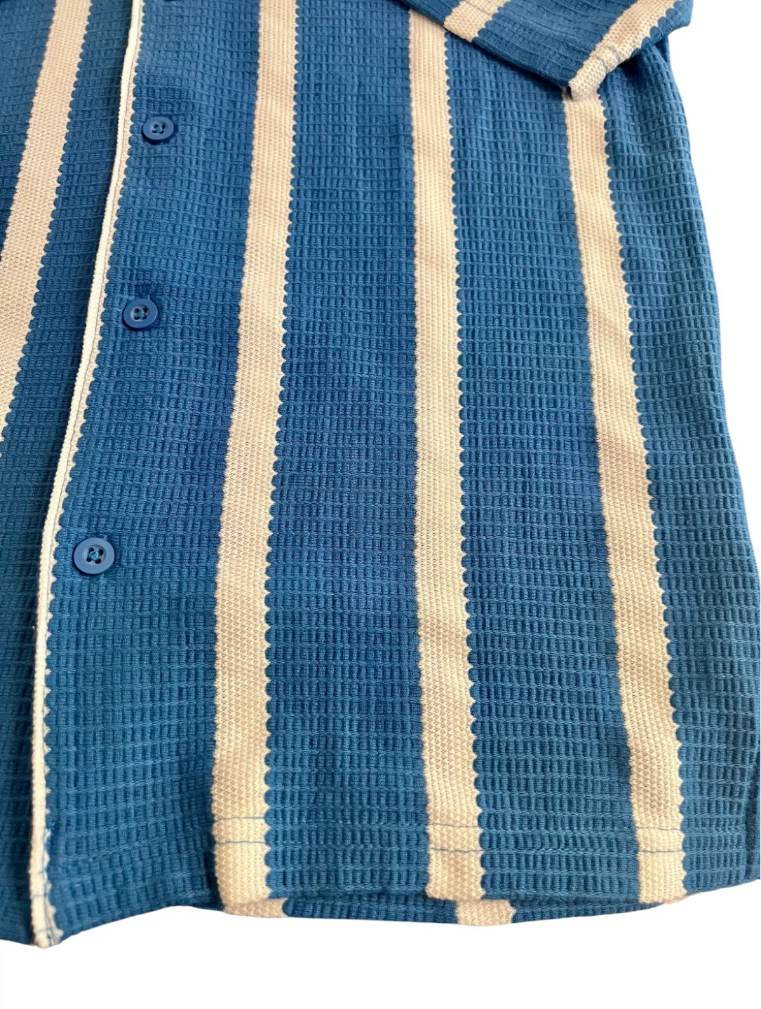 New Zudio Boys Textured Striped Button-Up Shirt Size 11/12Y - photo 2