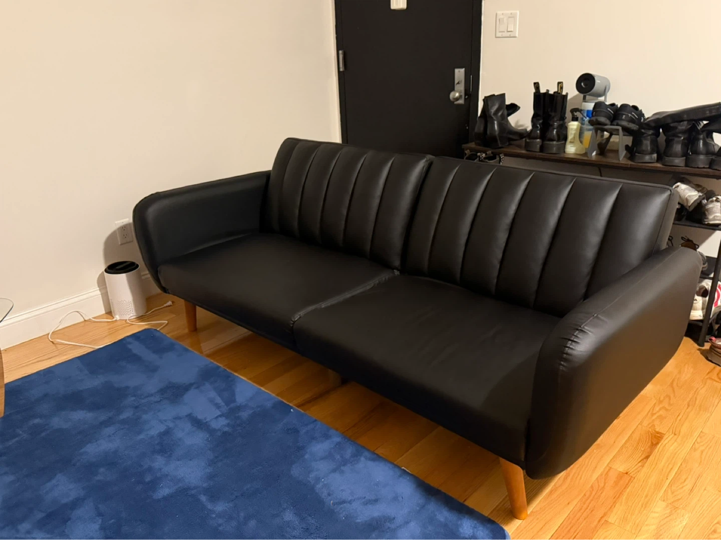 Black Convertible Sofa Bed