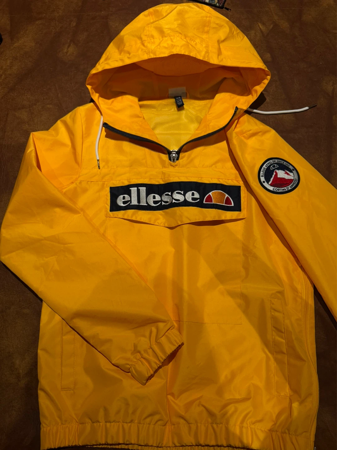 Ellesse Yellow Anorak Jacket - Medium