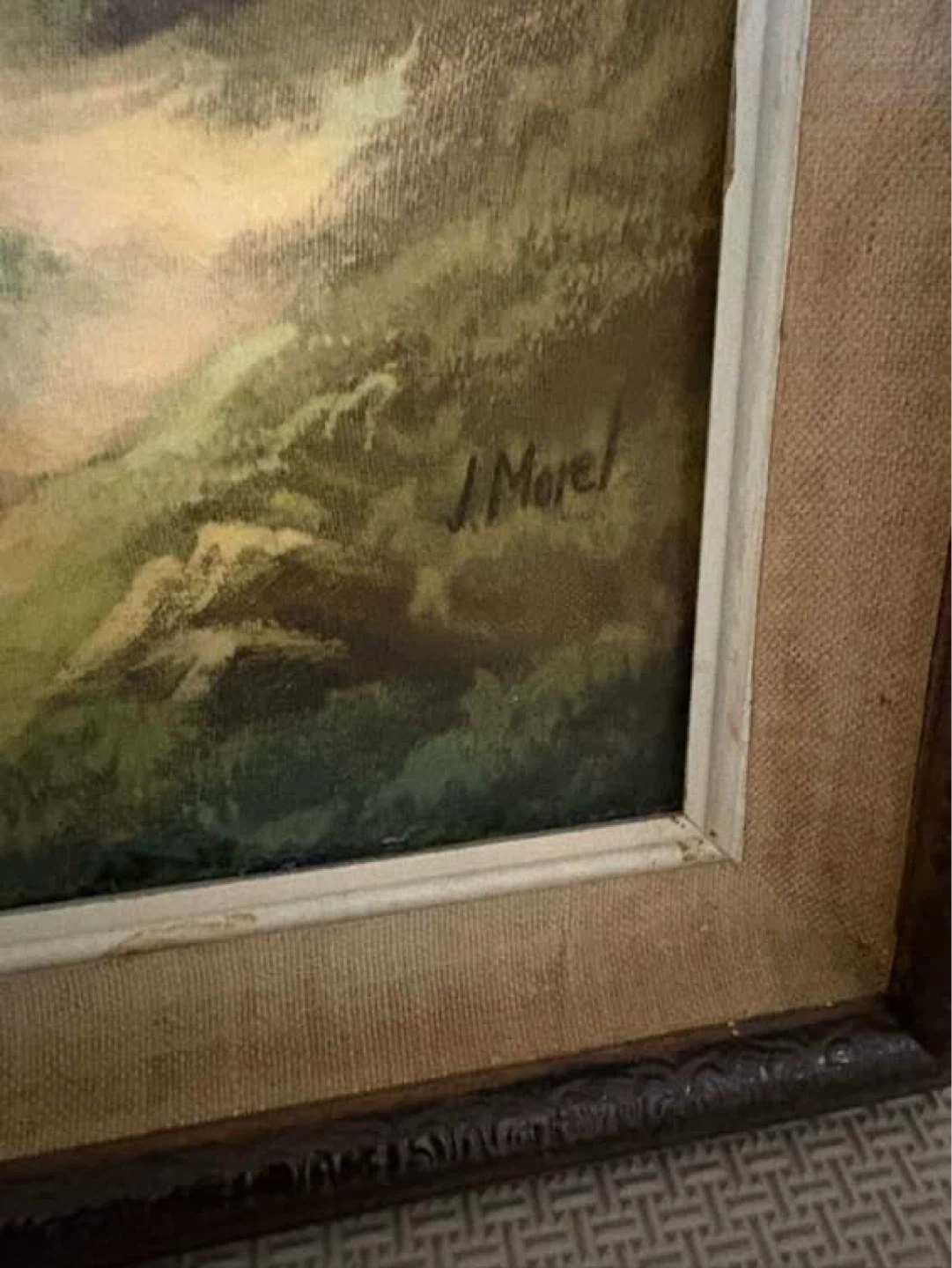 Antique Landscape Artwork Signed Jan Evert Morel (1835–1905) - photo 2