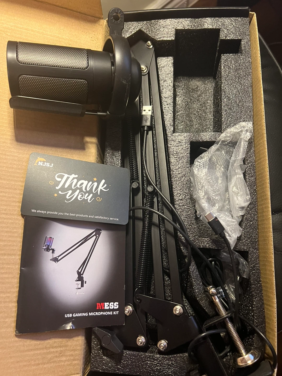 NJSJ USB Gaming Microphone Kit with Arm Stand - photo 3
