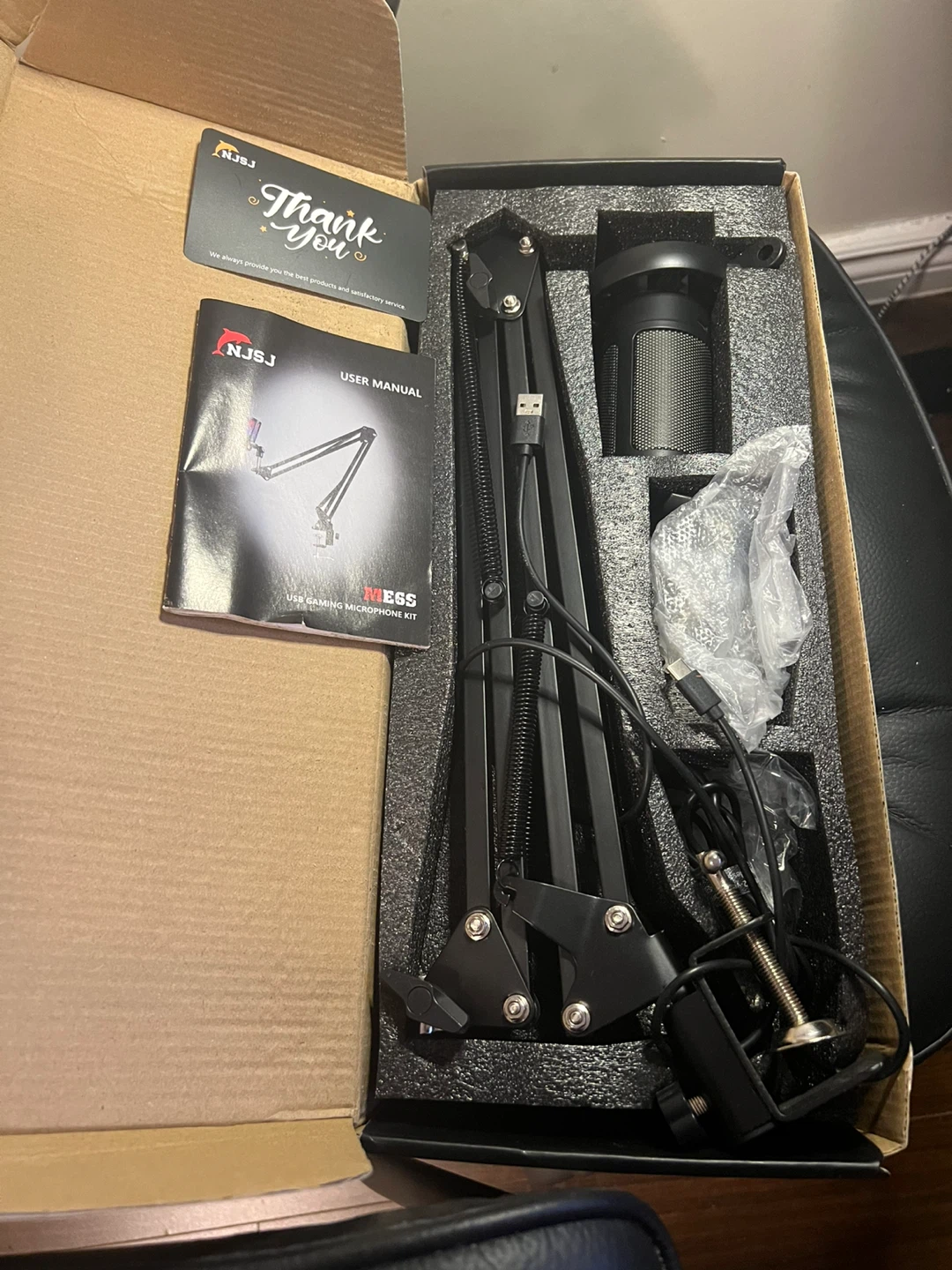NJSJ USB Gaming Microphone Kit with Arm Stand - photo 2