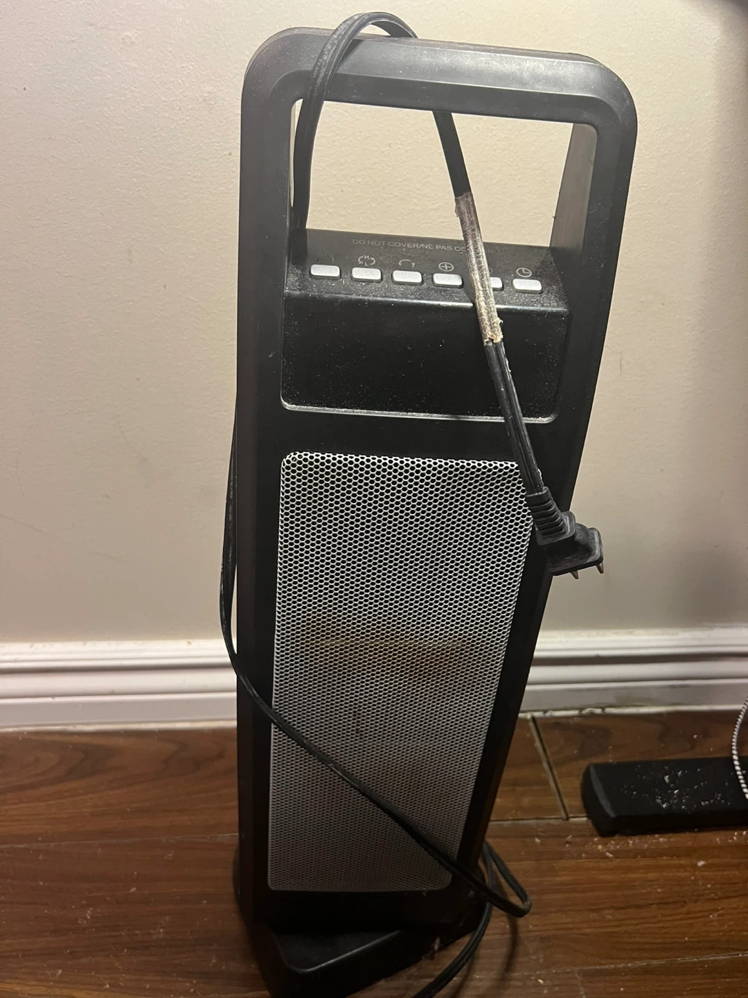 Black Electric Tower Heater