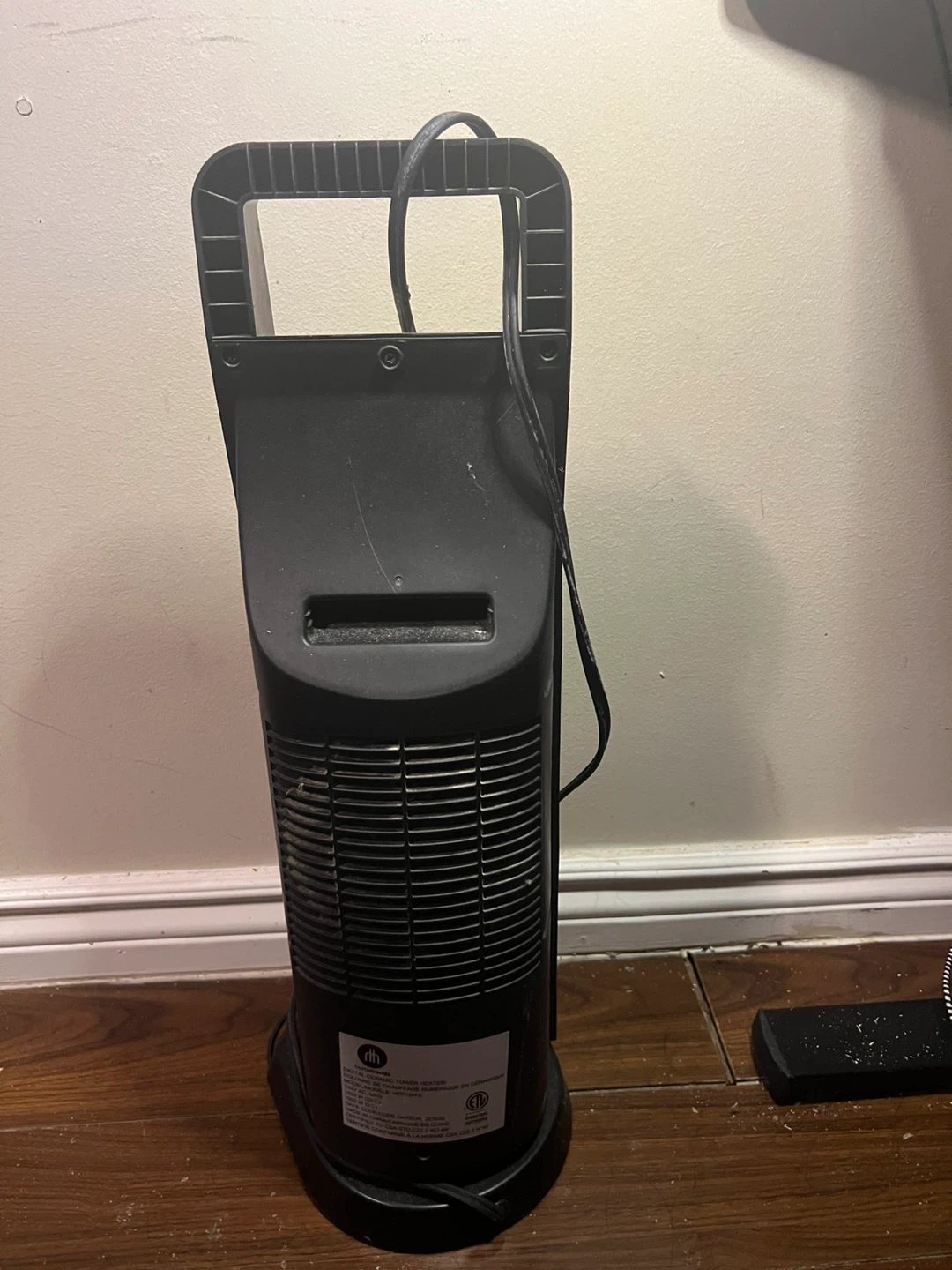 Black Electric Tower Heater - photo 3