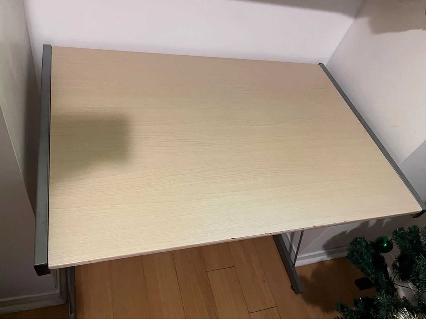 Light Wood Drafting Table