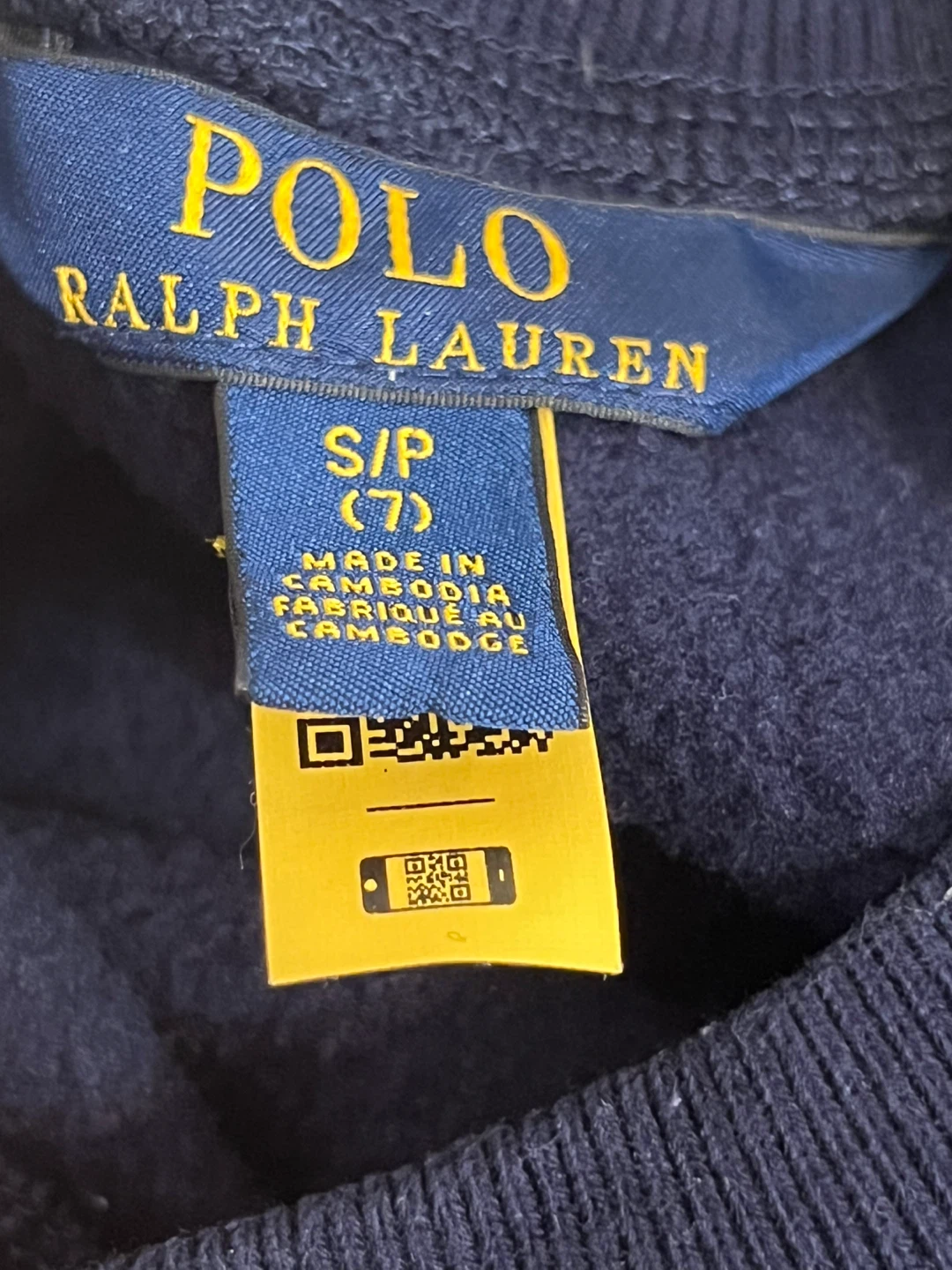 Polo Ralph Lauren Girls Navy Multicolor Pony Sweatshirt Size 7 - photo 5
