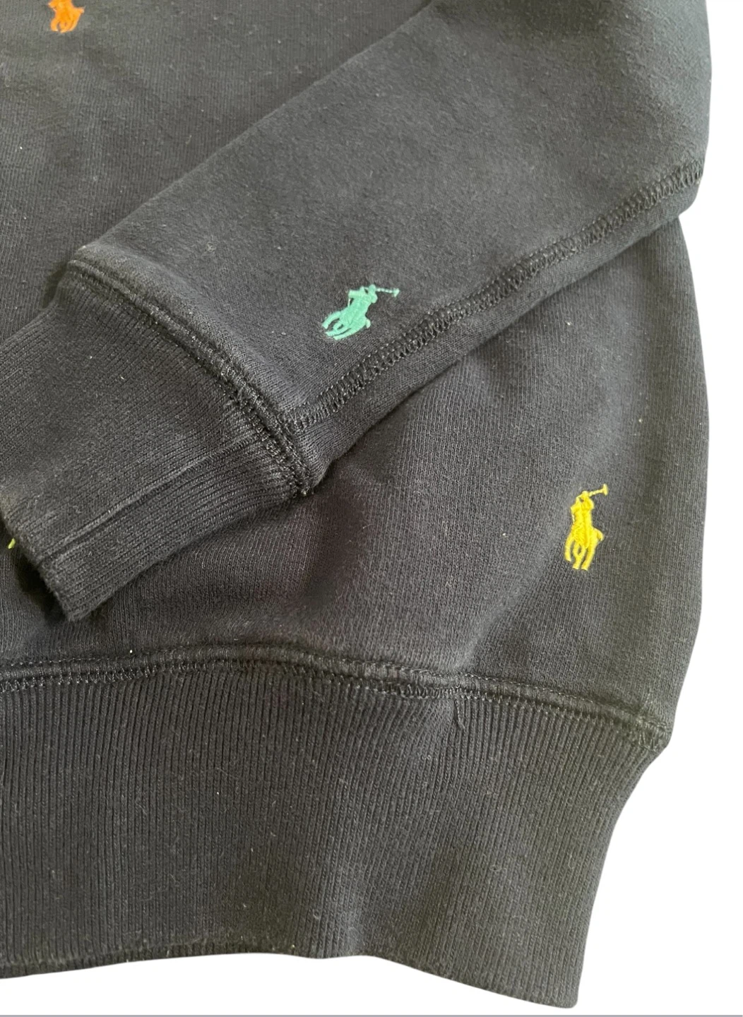 Polo Ralph Lauren Girls Navy Multicolor Pony Sweatshirt Size 7 - photo 2