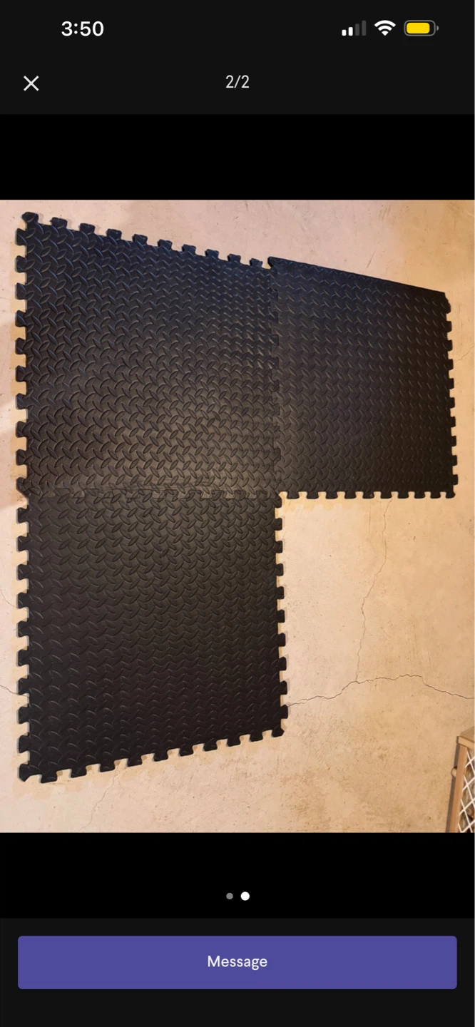 6 Black/Grey interlocking foam mats - photo 4