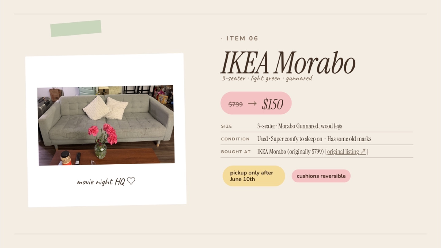 IKEA Morabo 3-Seater Sofa - photo 2