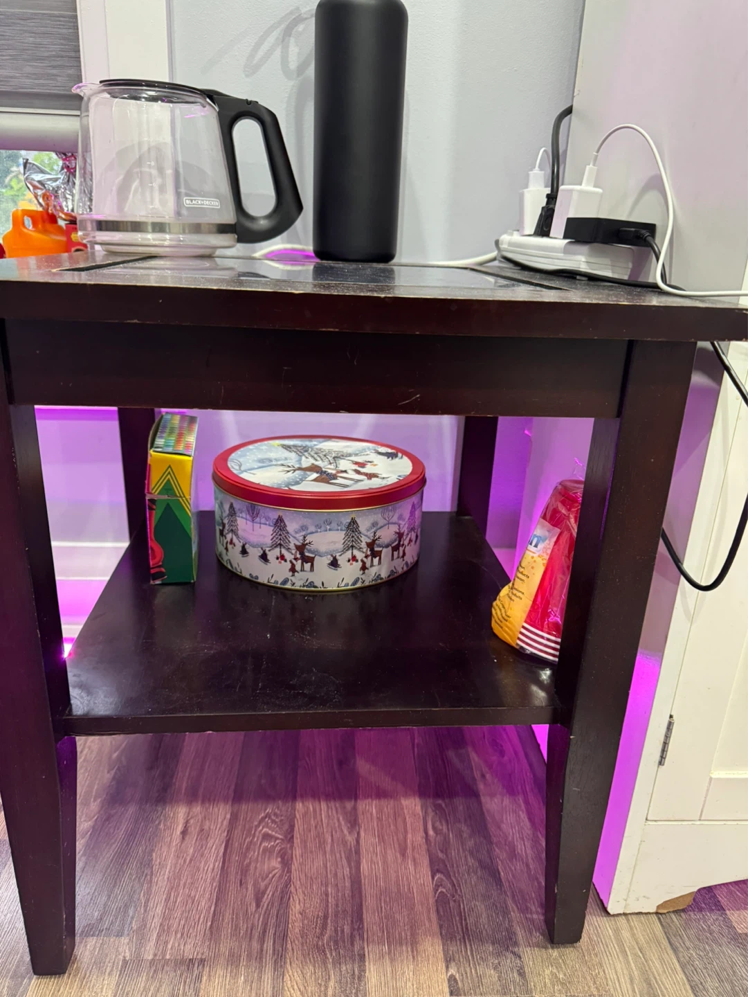 Wooden side table - photo 2