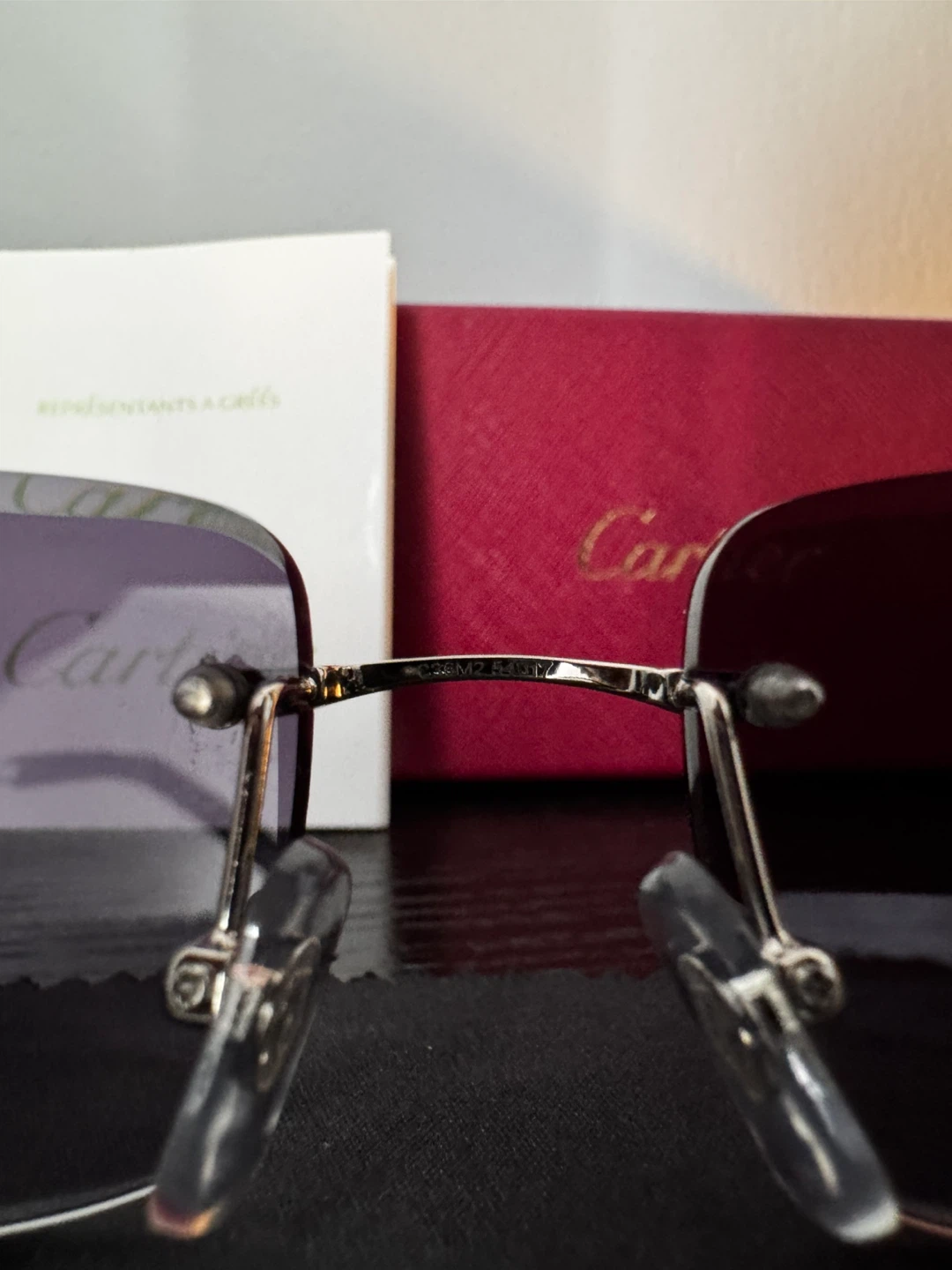 Cartier Big C Rimless Sunglasses With Case And Box - photo 5