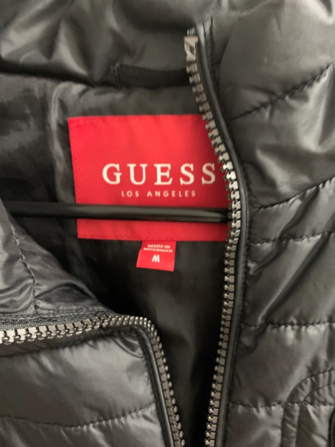 Guess Puffer Jacket - Black - Size M - photo 3