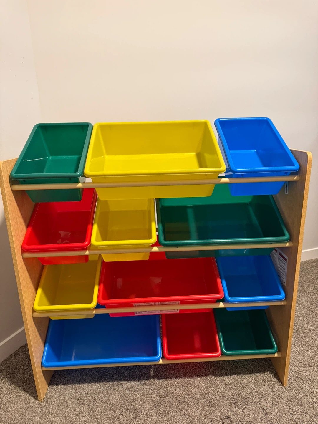 Children's Toy Storage Organizer with 12 Bins