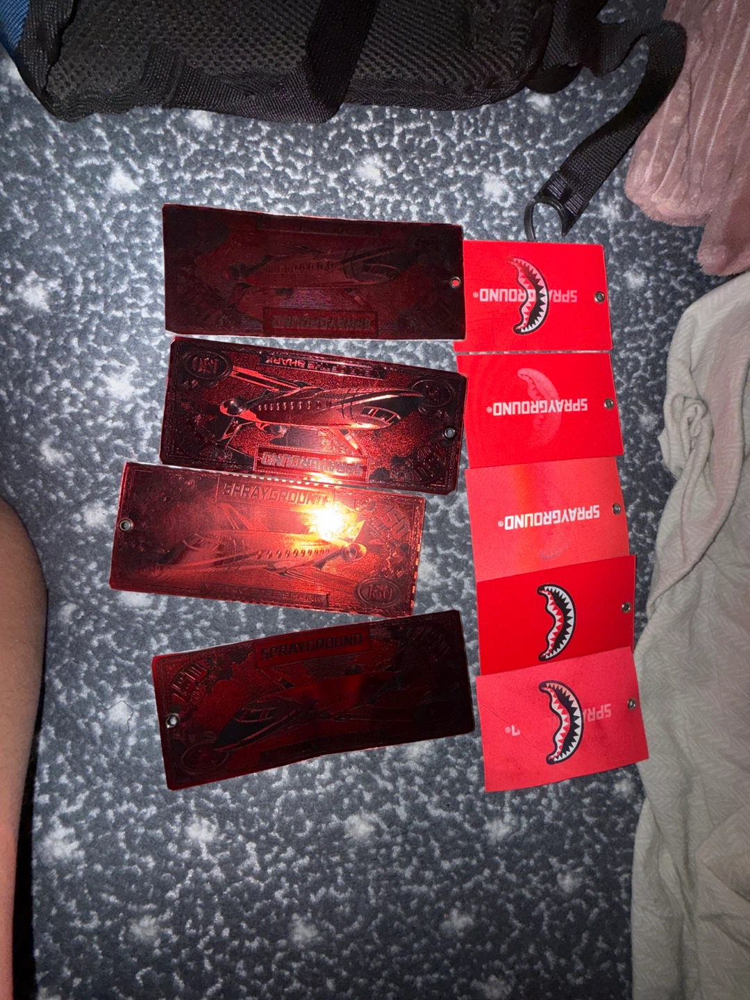 Sprayground Red Metal Cards