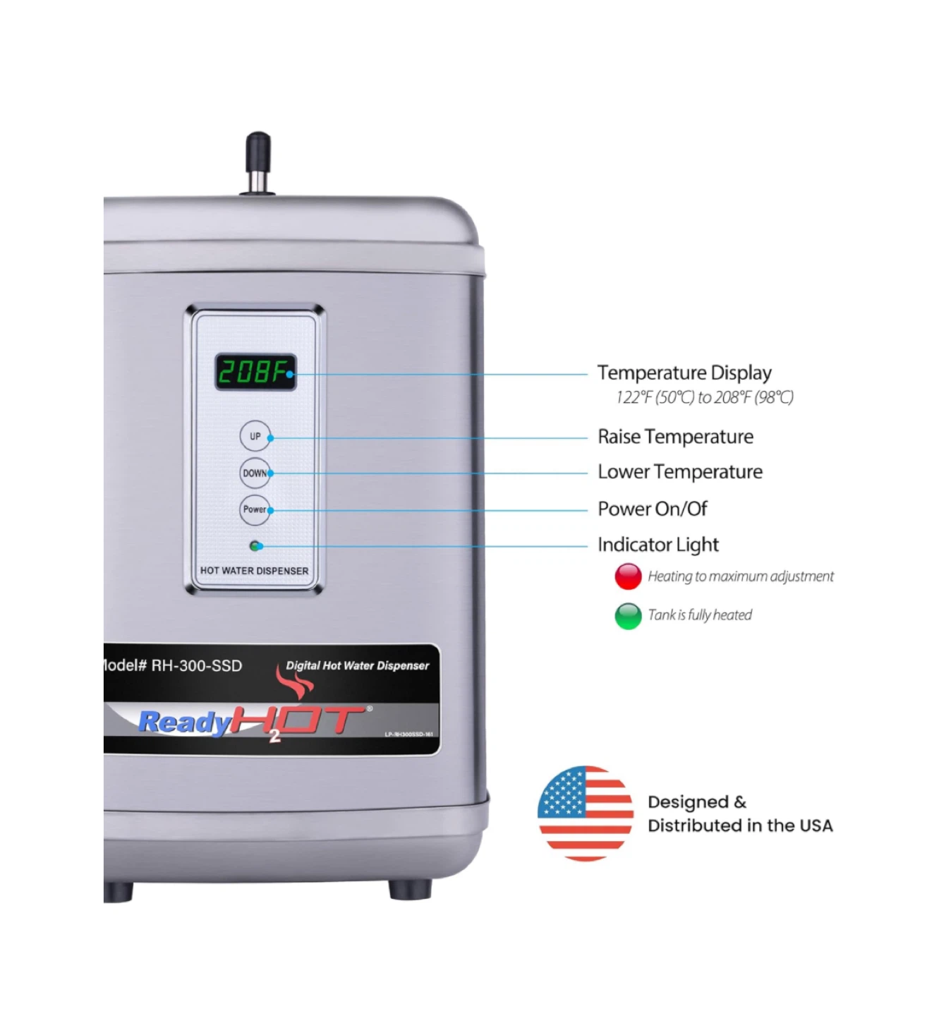 Ready Hot 41-RH-300-F570-CH Instant Hot Water Dispenser System - photo 3