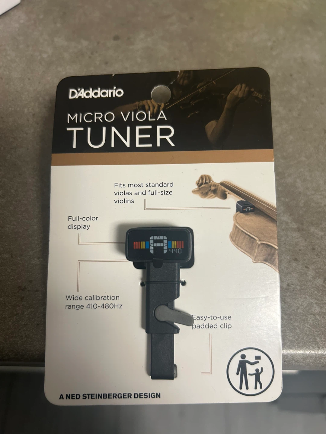 D’Addario Micro Viola Tuner - photo 2