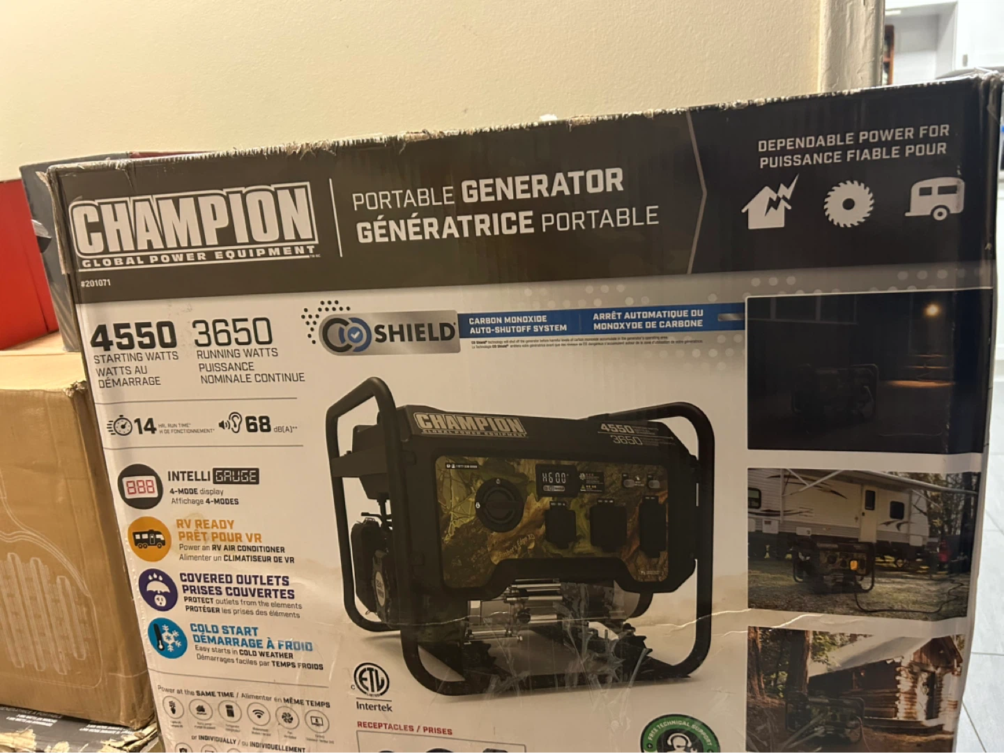 Champion 3650W/4550W Camouflage Portable Generator w CO Shield - photo 5