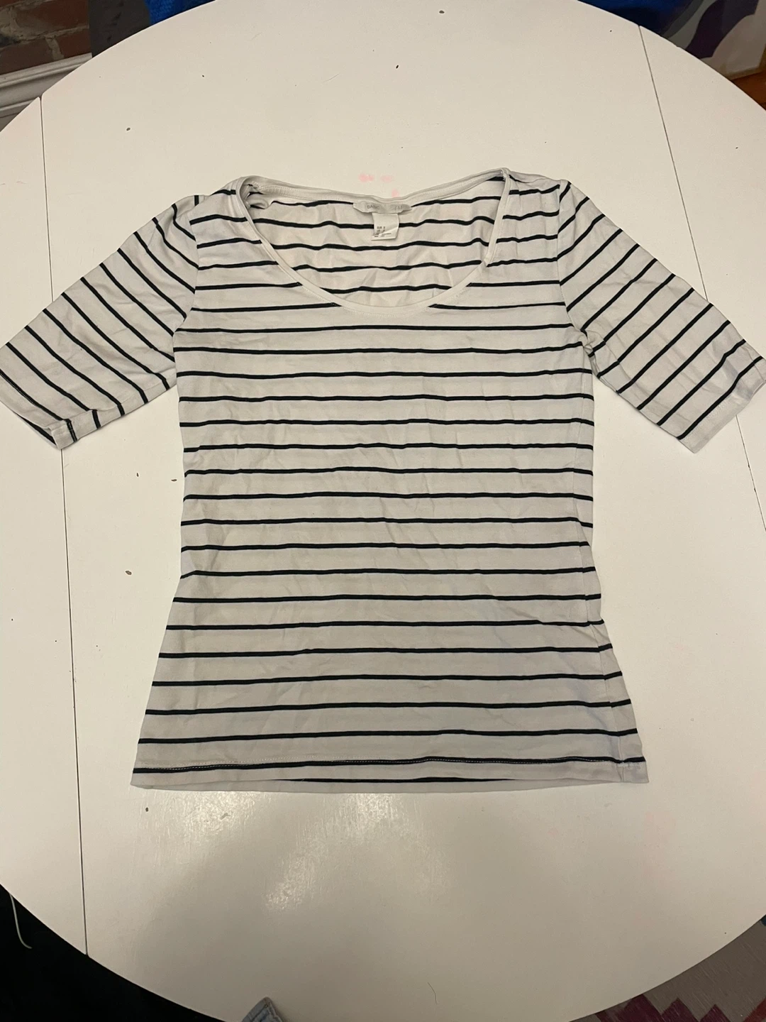 H&M Basic Striped Top Size S